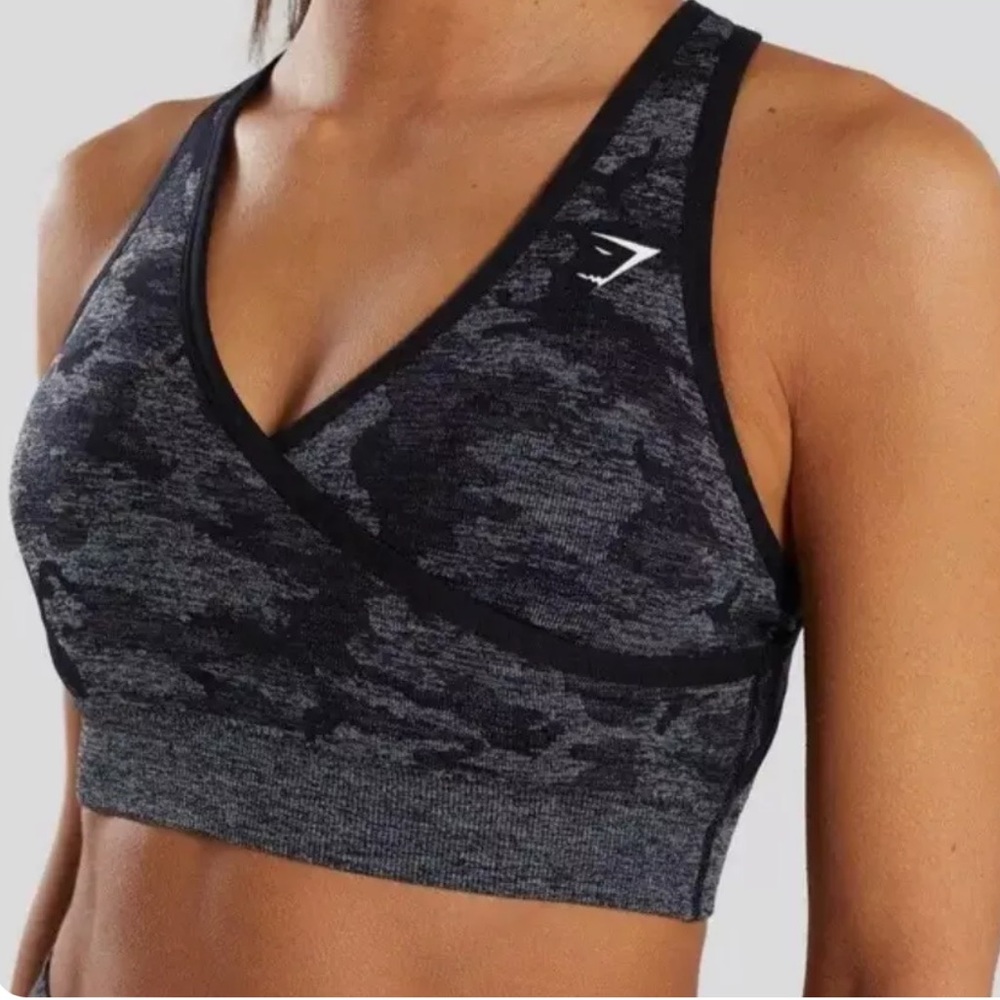π Gymshark -β Womans Camo Seamless Sports Bra - Picture 9 of 10